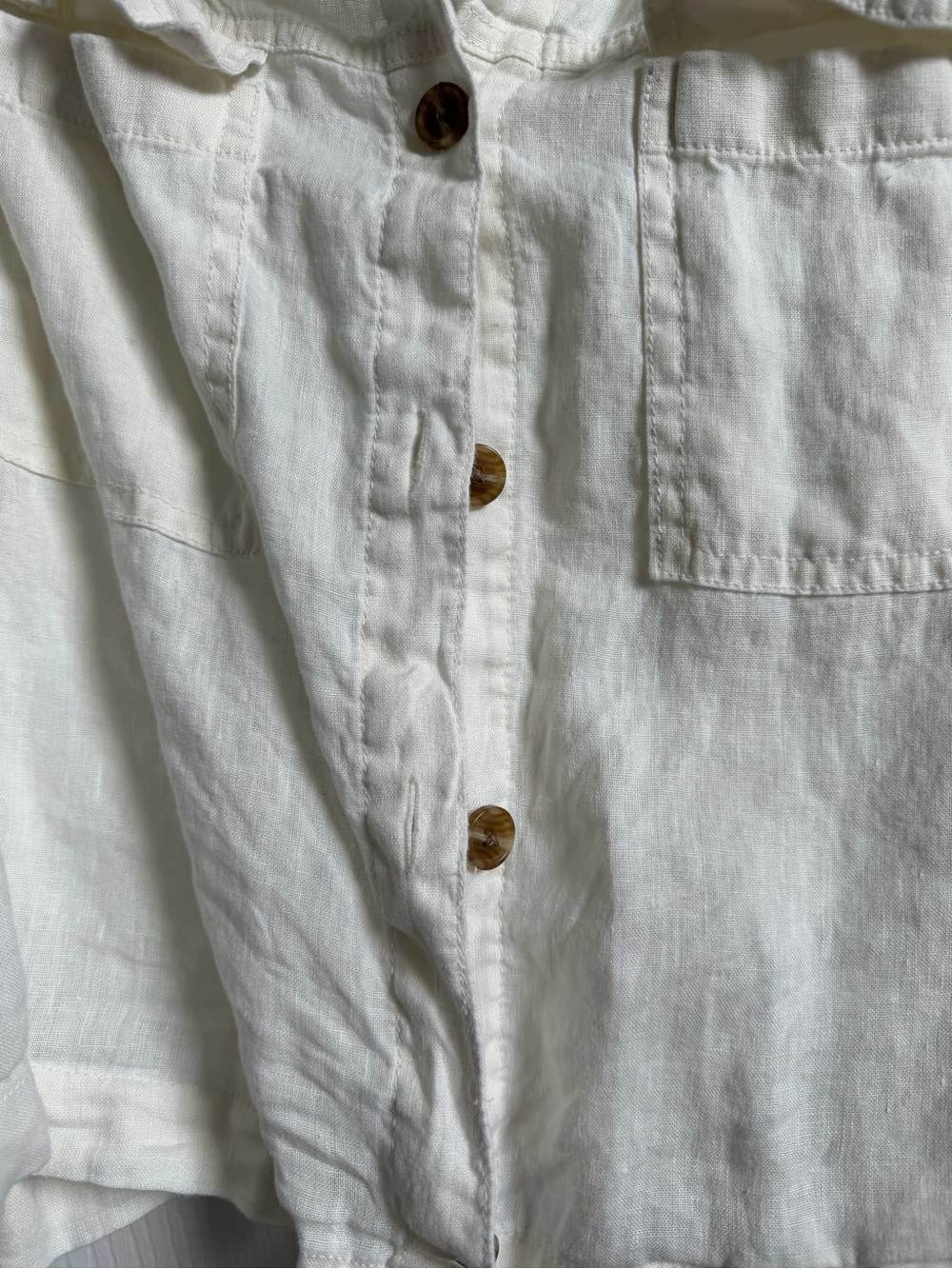Crop Lightweight Button down Jacket - Picture 2 of 2